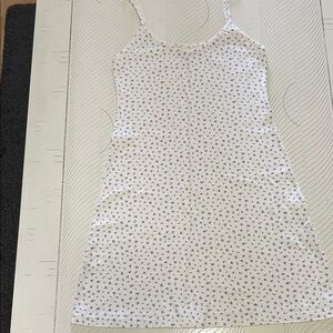 Brandy Melville cream cotton dress Light Blue Floral Print
